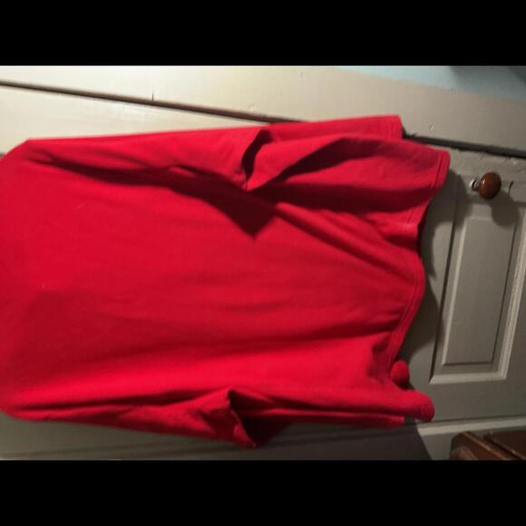 Lands' End Red Fleece Quarter Zip Pullover - 3X, Anti-Static & Anti-Pill 3X - Picture 8 of 8